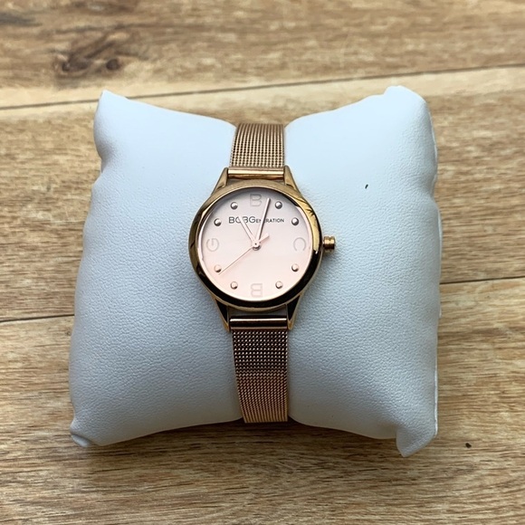 BCBGeneration Rose Gold Mesh Watch - Picture 2 of 8
